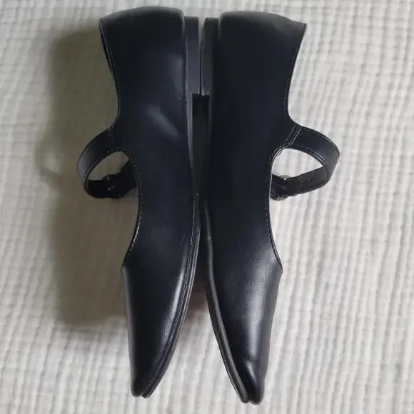 Esprit Womens 6.5 Black Mary Jane Ballet Flats Shoes Minimalist Comfort Nicola - Picture 4 of 7